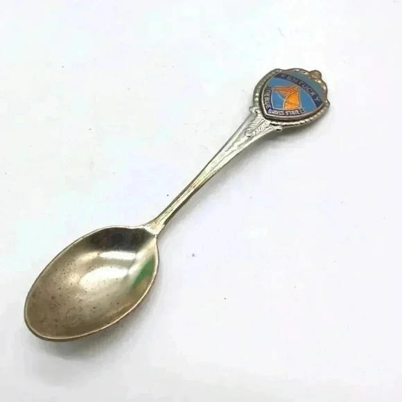 Vintage Kentucky Blue Grass State Souvenir Spoon Kitschy cool!! - Picture 1 of 4